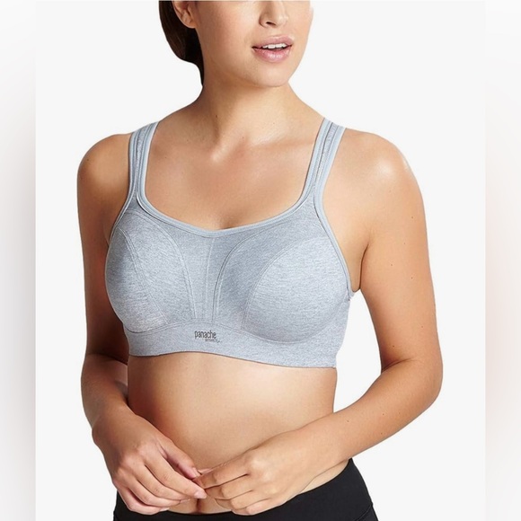 NWT Panache Women’s Underwire Sports Bra Size 38DD Grey Marl Gray Marl - Picture 1 of 6